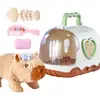 Electric Walking Capybara Animal Figure Electric Walking Toy Capybara Doll Boys Girls Over 3 Years Old Animal Companion For Stud 1