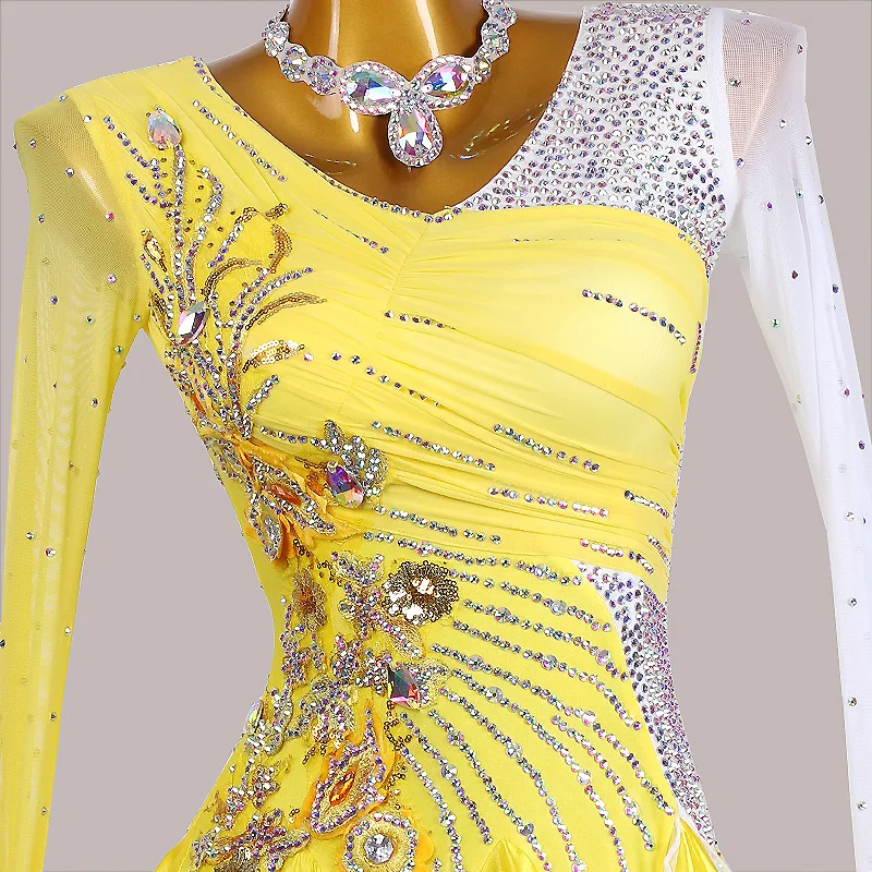 Ballroom Dance Competition Dresses Dance Costumes Waltz Dress For Dancing Clothes Wear Dress Rumba Standard Ballroom