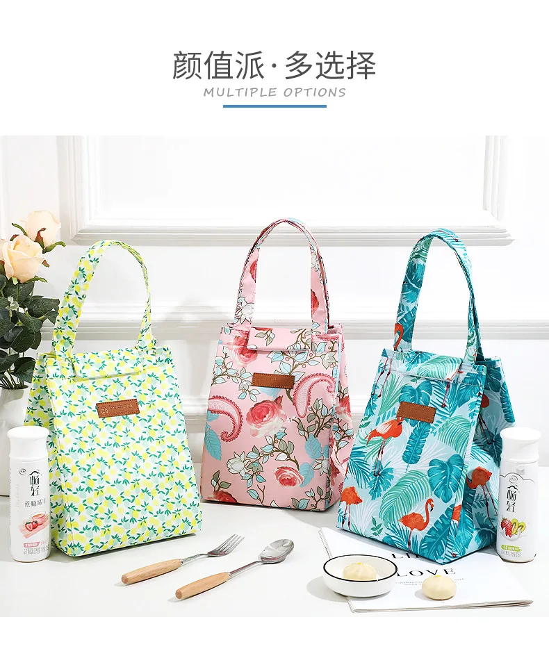 Description Picture 5 of itemFashion Insulated Lunch Bags For Men Women Breakfast Box Organizer Waterproof Camping Food Drink Cooler Bag Picnic Travel