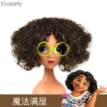 

Magic Full House Mirabell Wig Cosplay Headgear Dress Up Props Headdress Wigs and Glasses Set Masquerade Props Party Accessories