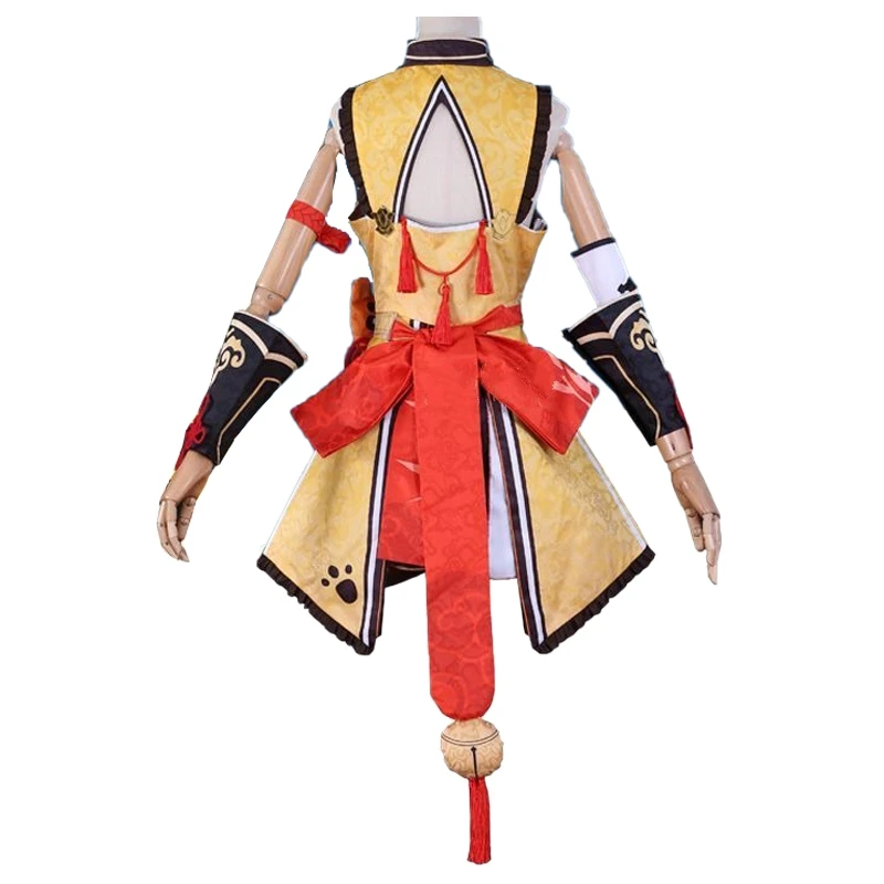 Genshin Impact Xiangling Traditional Dress Cosplay Costume
