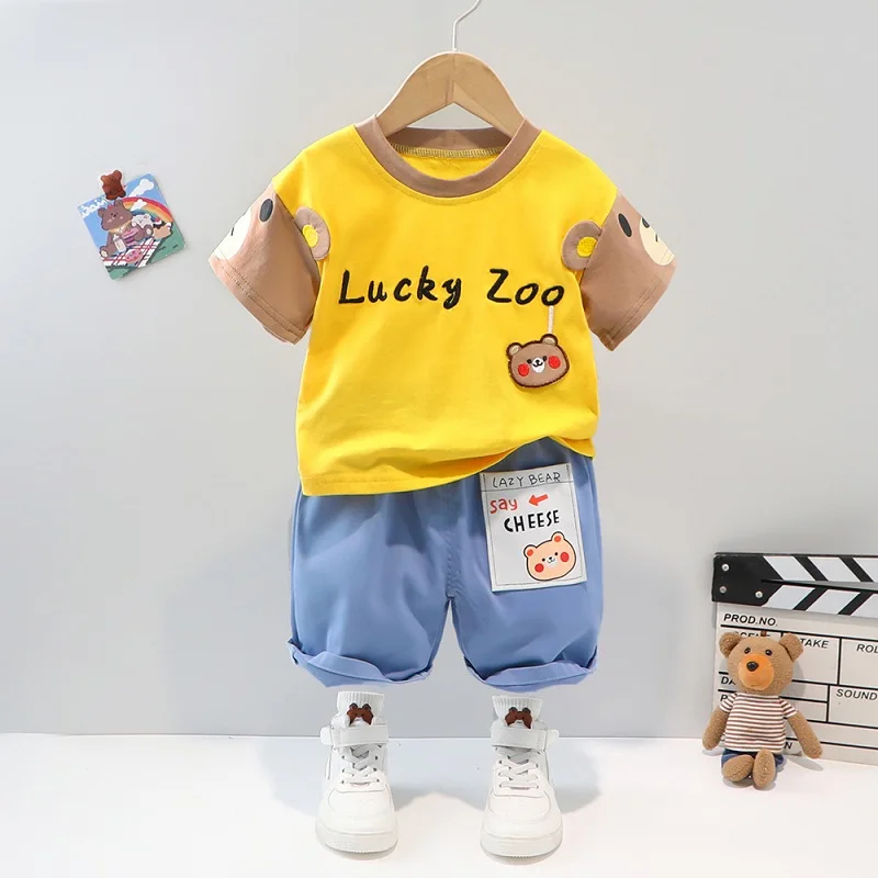 Newborn Baby Girls and Boys Clothing Suit For Spring summer Grils Bows Set New Cute Overalls Baby Clothing Set For Boys Clothes Baby Clothing Set classic