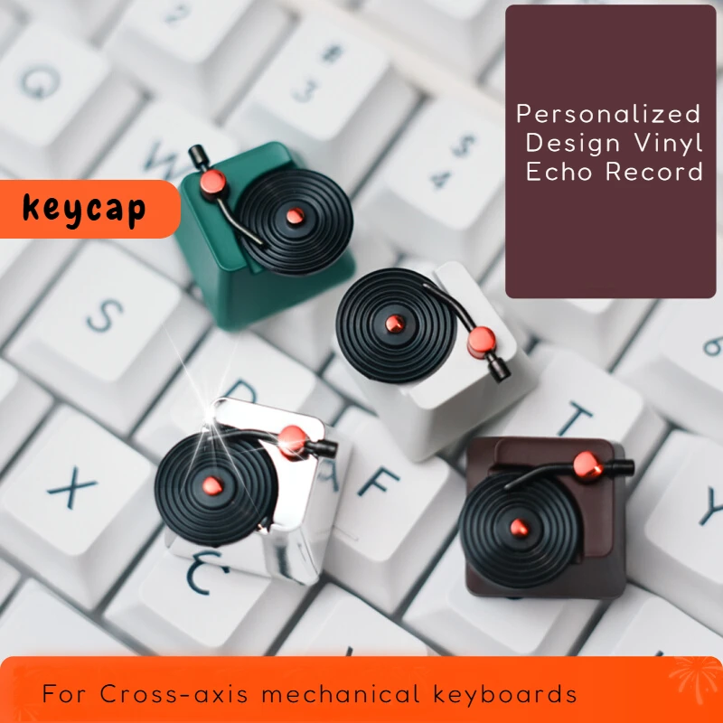 1 Piece Vinyl Records Keycaps DIY for Cross Axis Mechanical Keyboard ...