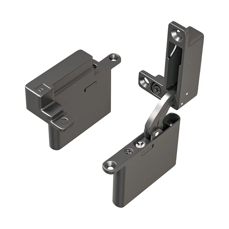 Dobradiças de Porta de Vidro Almofada Hidráulica Superior e Inferior Dobradiças Ajustável Invisível Escondido Acessórios para Móveis do Eixo Giratório Alufer