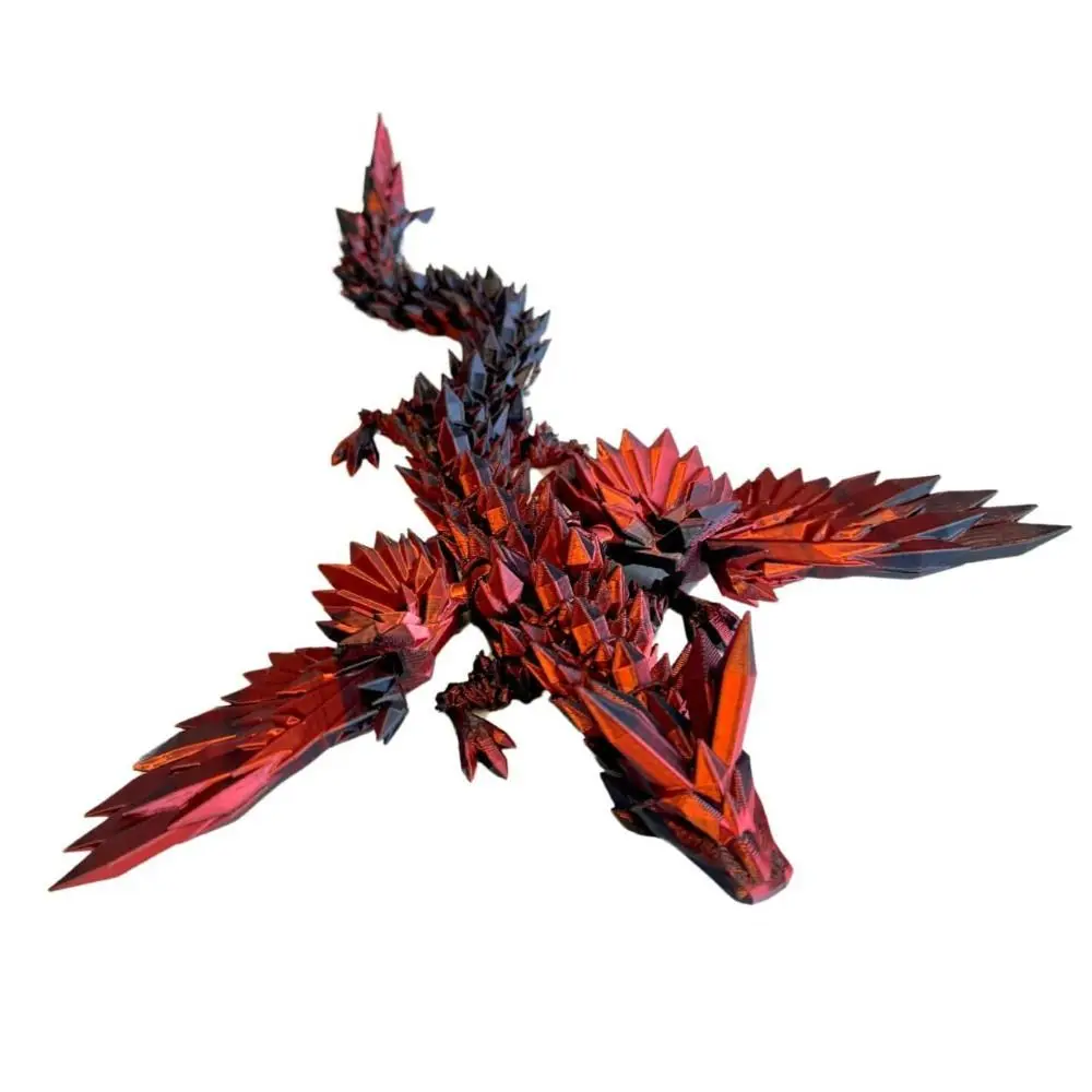 3D Dragon Realistic Dragon Statue Rotatable Articulated For Landscaping Decoration Printed Figures Animals Kid Gifts ornament crafts miniature figurines resin ornaments miniature ornament 3d printed toy resin crafts dragon statue dragon ornament