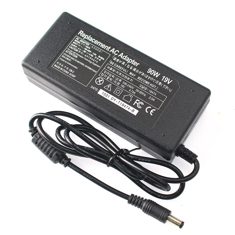 AC DC 19V 4.74A 90W Laptop Charger Power Supply for ASUS Toshiba/Lenovo Adapter A46C X43B A8J K52 U1 U3 S5 W3 W7 Z3 Notebook 2