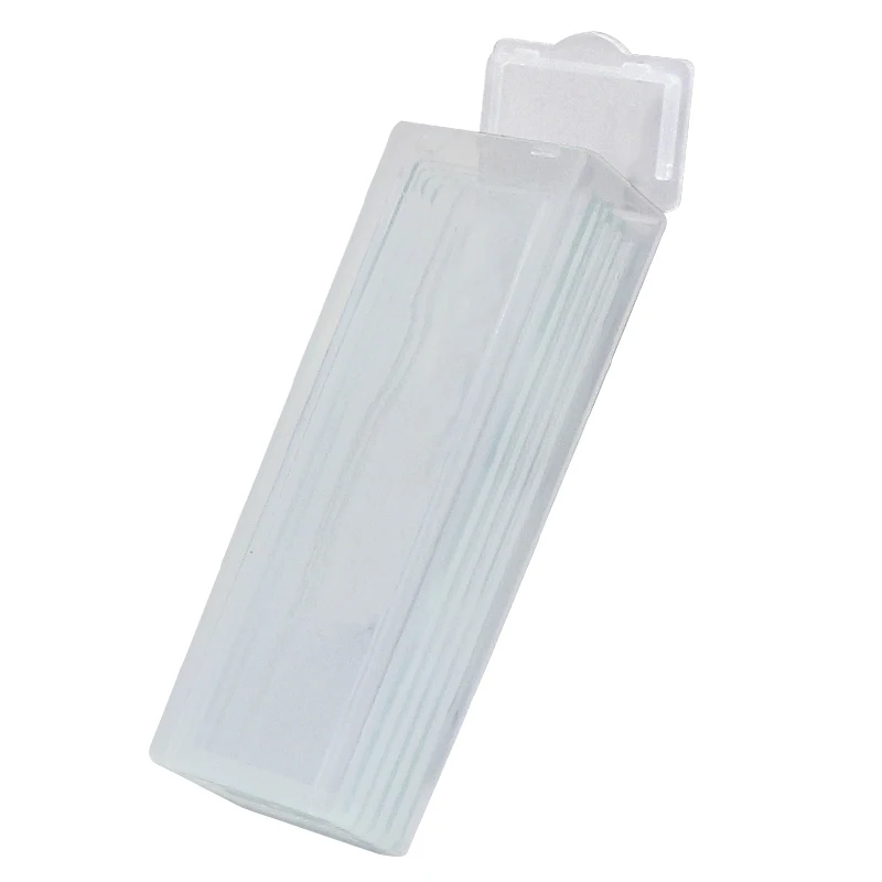 FUNOMOCYA 50pcs Concave Microscope Slides - Glass Specimen Slides For Laboratory And Educational Use