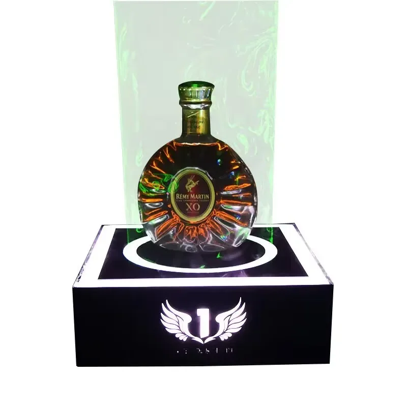 WU Wine Bottle Display Rack Holder VIP LED Bottle Glorifer Nightclub Bar Presenter With Green Blue Red Laser Light