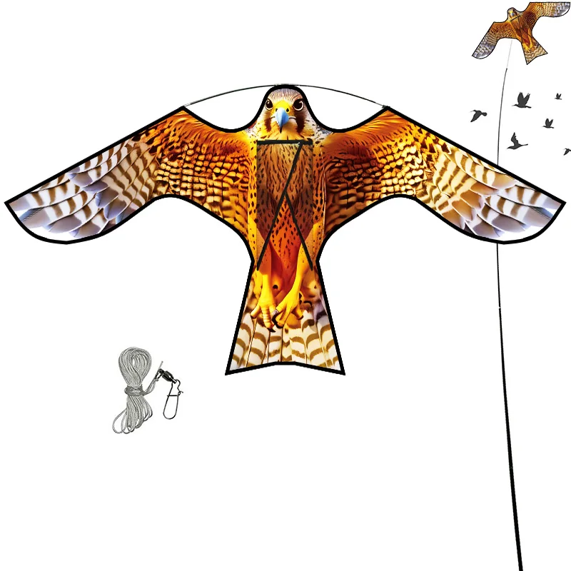 Outdoor Toys 47 Inch Bird Scaring Eagle Kite for Garden Orchard Farm