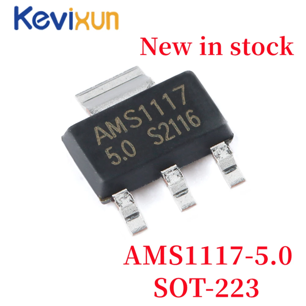 1000pcs/lot AMS1117-5.0 AMS1117-5.0V , AMS1117 1117 5V 1A SOT223 Voltage Regulator Best quality