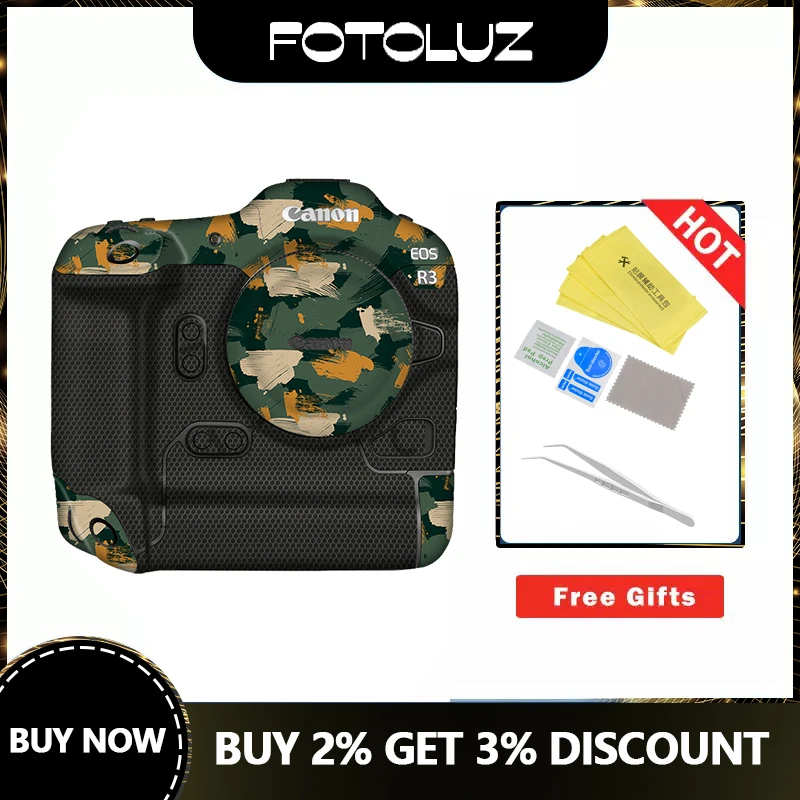 R3 Skin Canon Eos R3 Camera Body Wrap Skin Fashion Protector Film R3 Custodia Protettiva Antigraffio Dal Design Classico
