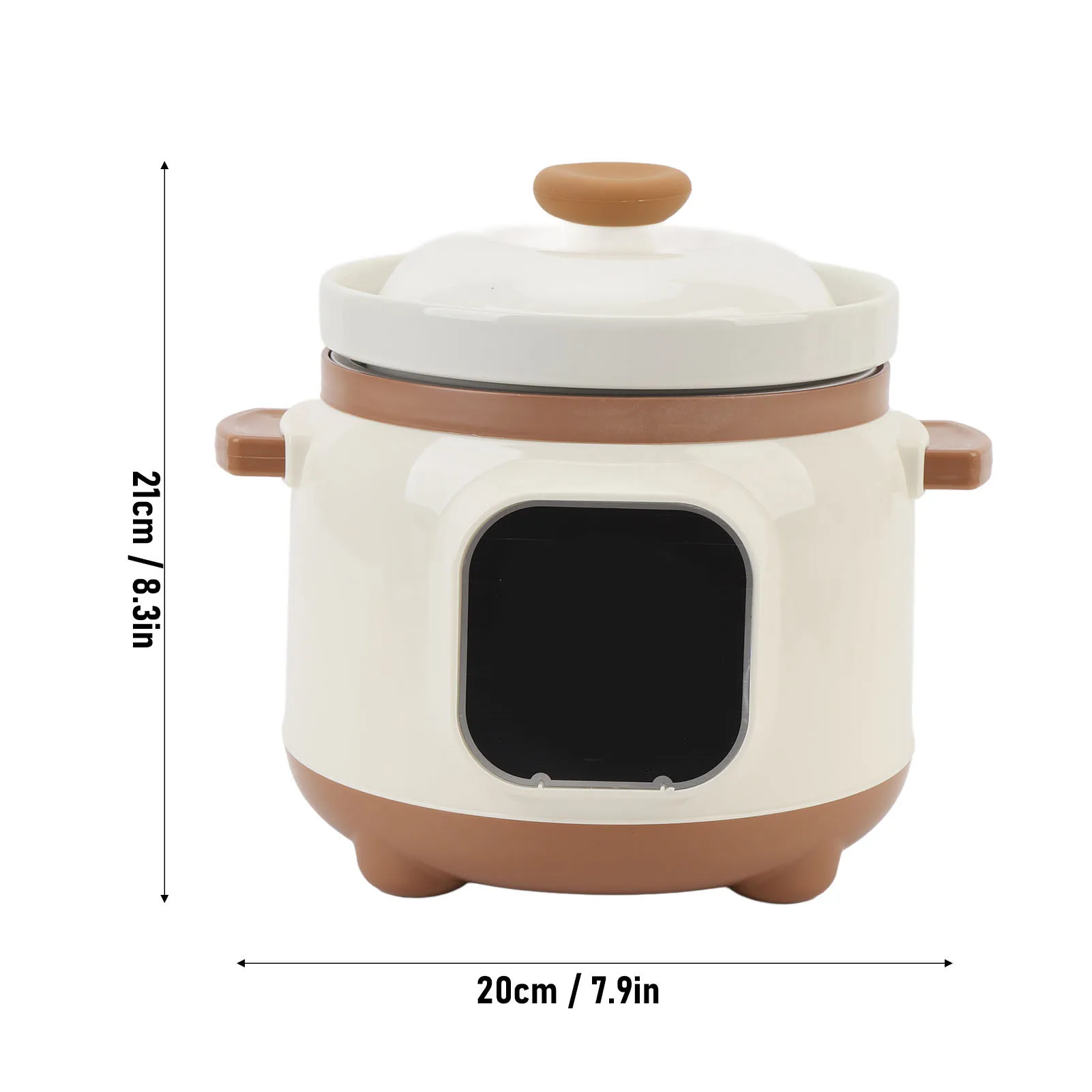 1.8L Electric Ceramic Stew Pot Full Automatic 24H Reservation 235W Multipurpose Stewing Cooker Ceramic Stew Cooker for Kitchen 5