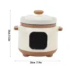 1.8L Electric Ceramic Stew Pot Full Automatic 24H Reservation 235W Multipurpose Stewing Cooker Ceramic Stew Cooker for Kitchen 5