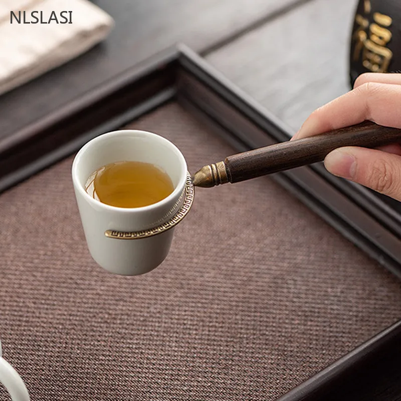Ebony Tea Ceremony Six Gentlemen Set Chinese High-end Teaware Set Accessories Traditional Tea Making Tools Knife