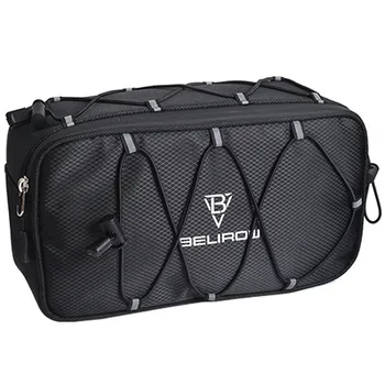 Borsa da manubrio per bicicletta da 2,1/4,3 litri Borsa da tubo anteriore di grande capacità Borsa da cestino Accessori da ciclismo per bici pieghevole MTB