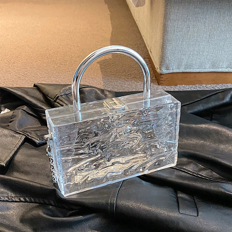 High Quality Acrylic Transparent Women Clutch Bag Luxury Brand Women  Messenger Bag Evening Bag Handbag Clear Shoulder Bag Lady - AliExpress