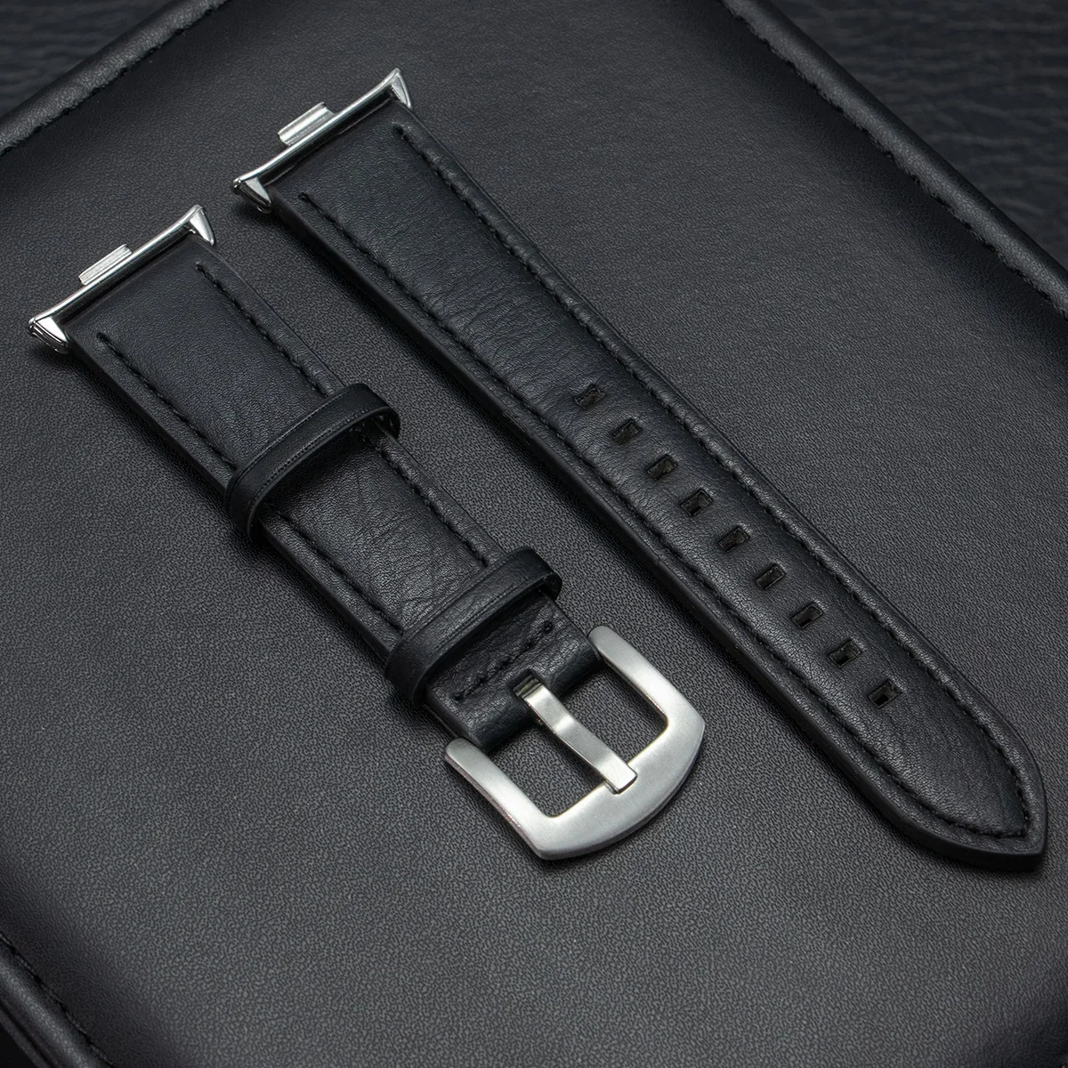 Premium Leather Strap with Metal Interface
