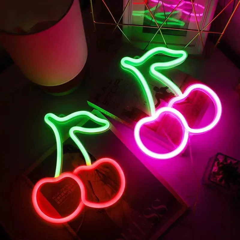 Cherry Neon LED Logo Light Image 3