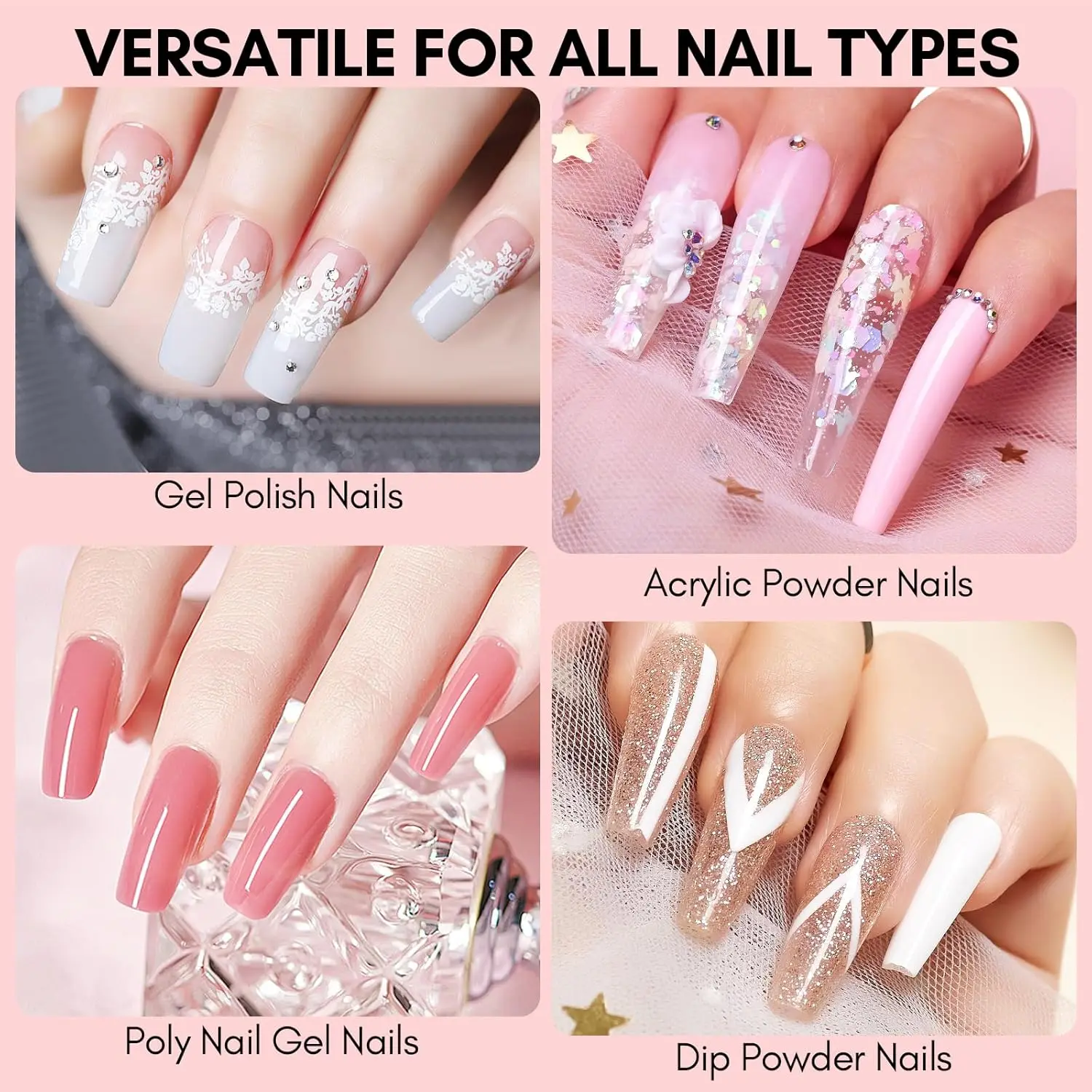 Makartt No Wipe Base and Top Coat Kit 2pcs 10ml Soak Off Nail Gel Base Top Coat Polish Manicure Pedicure Set nail gel gel polish base and top coat