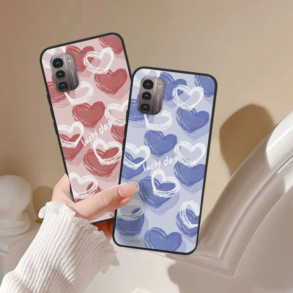 SEAHAI Cover per Nokia G21 / Nokia G11, Custodia Protettiva Ultra Sottile ed Elegante in Silicone TPU Flessibile, Glitter Marmo Cover Antiurto - Blu Verde