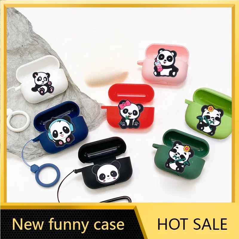 Custodia Panda Carina Per Custodia Jbl Wave Beam Custodia Per Auricolari In Silicone Carino Per Custodia Per Auricolari Jbl Wave Beam