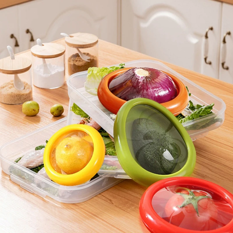 Kitchen Transparent Reusable Airtight Fresh Storage Storage Box for Fruits and Vegetables Easy to Clean Kitchen Gadgets