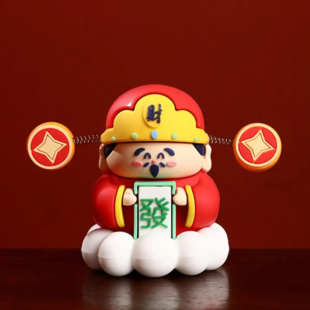 

Статуэтка из ПВХ, Китайский Фэншуй, статуэтка бога богатства, семейный праздник на весну, настольное украшение, статуэтка бога богатства