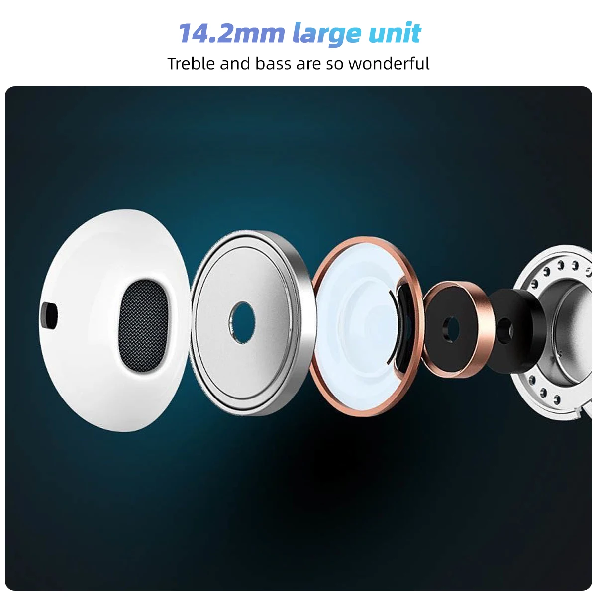 Type C Wired Earphones For Apple iPhone 15 Pro Max In-Ear With Mic For Sumsung Onepuls Xiaomi Redmi Huawei USB C Music Earpbuds 6