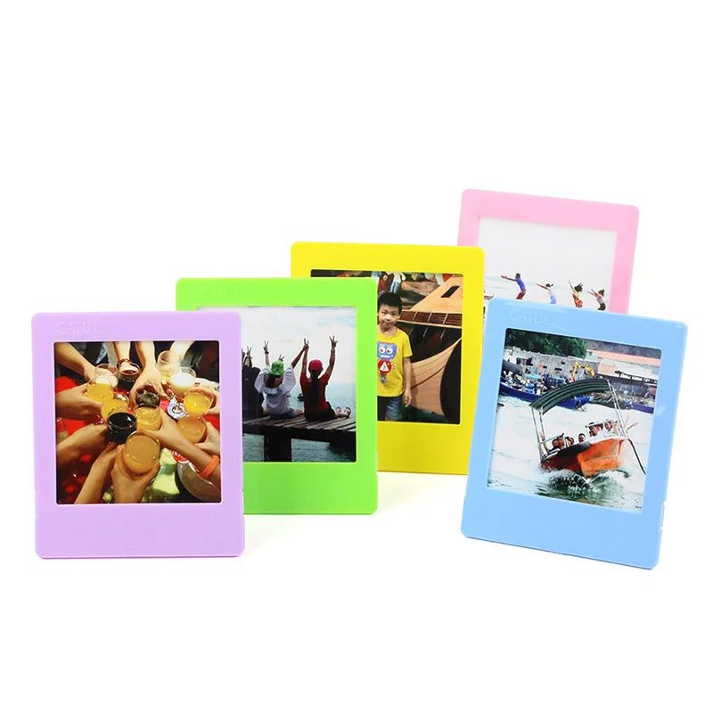 Confezione Da 5 Bordi Per Foto Da Scrivania Colorati Set Di Cornici Per Foto Per Fujifilm Instax Square Sq10 Sq20 Sq6 Sp3 Pellicole Per Fotocamere Dec