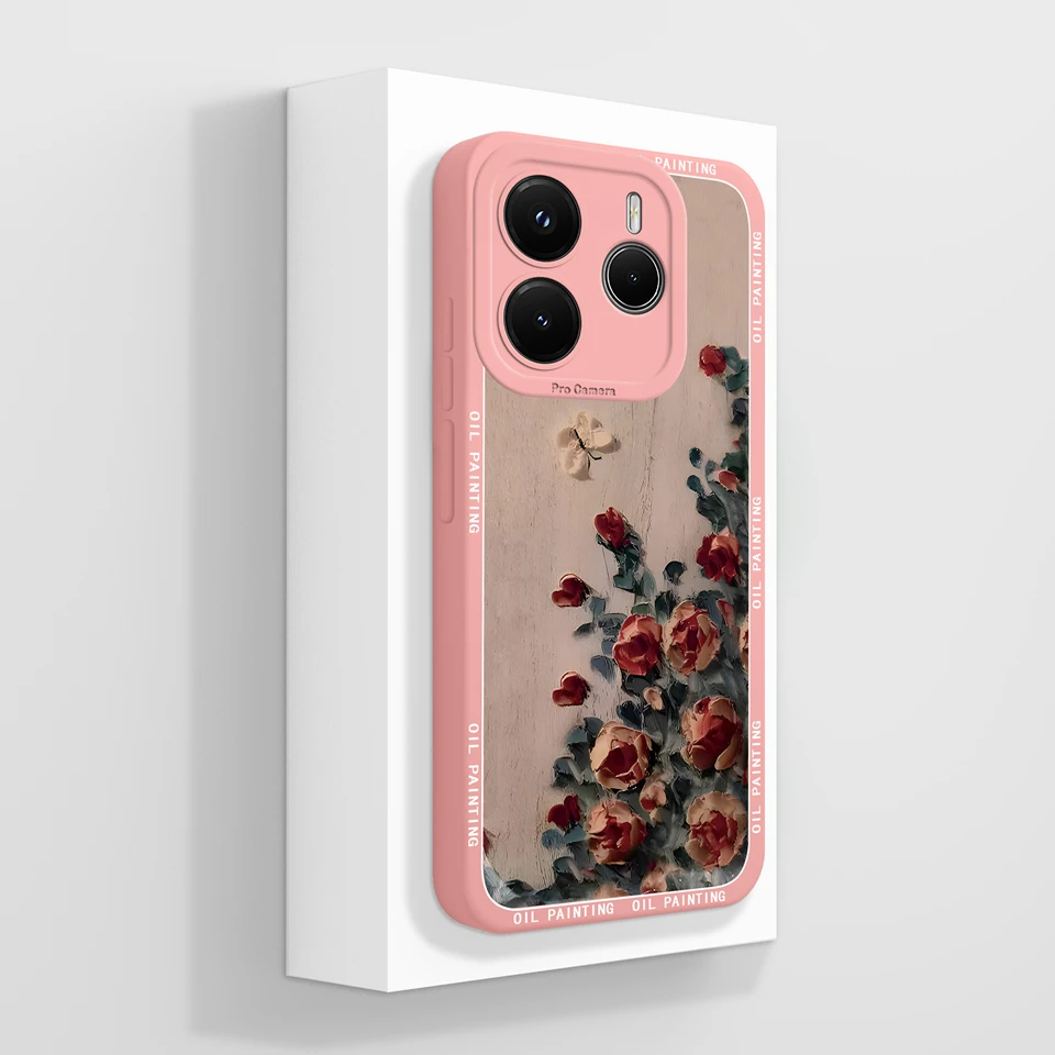 Rose Strawberry Liquid Protective Dustproof Portable Phone Case Bumper