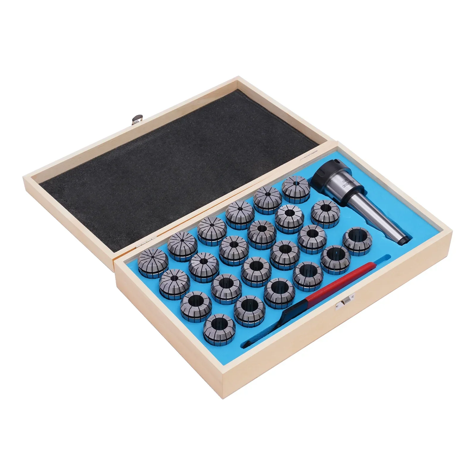 MTB4-ER40 Set 23-teiliges Spannzangen-Werkzeug, Federstahl-Befestigungsset, Durchmesser 4–26 mm, für Fräs-/Bohrmaschine, Drehmaschine – Detail 19