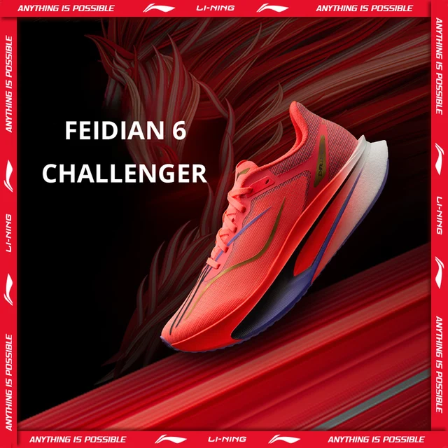 Li-Ning Chaussures de course de compétition pour homme FEIDIAN 6 CHALLENGER SUPER BOOM Légères Réfléchissantes ARMW003 1