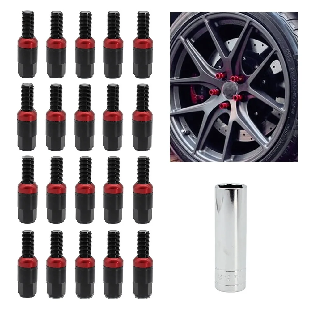 

XH-AN005 Car Universal Modified Wheel M12 Reinforced Bolt 7075-T6 Forged Aluminum Alloy Reinforced Screw