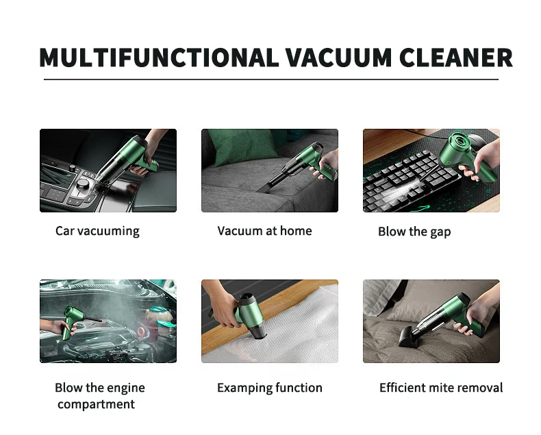 Sfe10ecc9143d43899da3c9d06700a117z Portable Car Vacuum Cleaner Powerful Handheld Cleaning Machine Strong Suction Cordless Vacuum Cleaner Car Electrical Appliances Mallzona