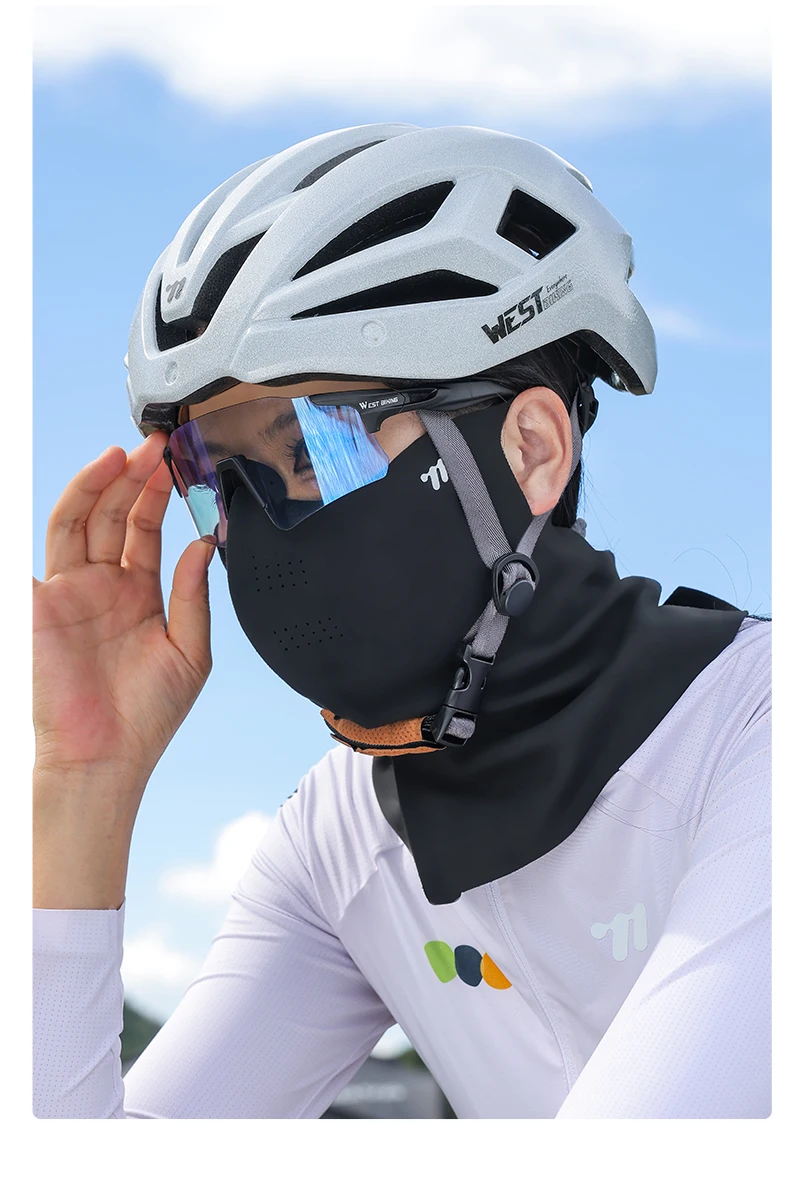 WEST BIKING Herbst und Winter 2-in-1-Gesichtsmaske für Herren und Damen, winddicht, wärmebeständig, Nackenschutz, Schal, Sport, Radfahren, Skifahren – Detail 15