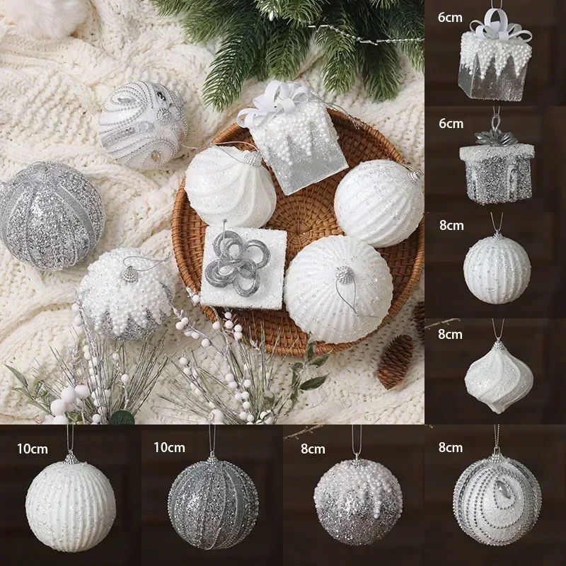 thumbnail image 1 of Adornos navideños con forma de champán para árbol de Navidad, bolas decorativas, adornos navideños, bolas colgantes para fiesta de Navidad, regalo de Año Nuevo para el hogar, 1 of 5