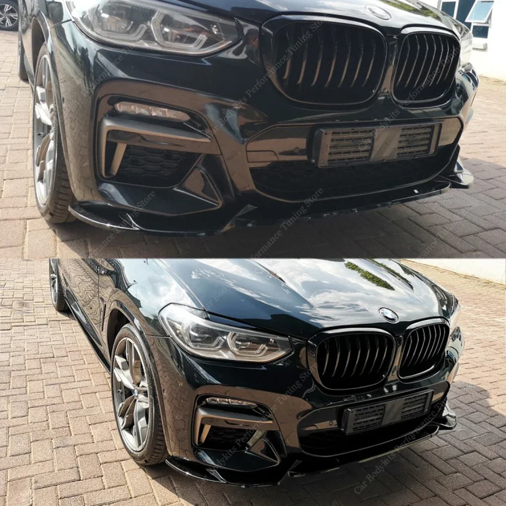 ブラック】BMW X3 G01 X4 G02 Mスポーツ フロントスポイラー