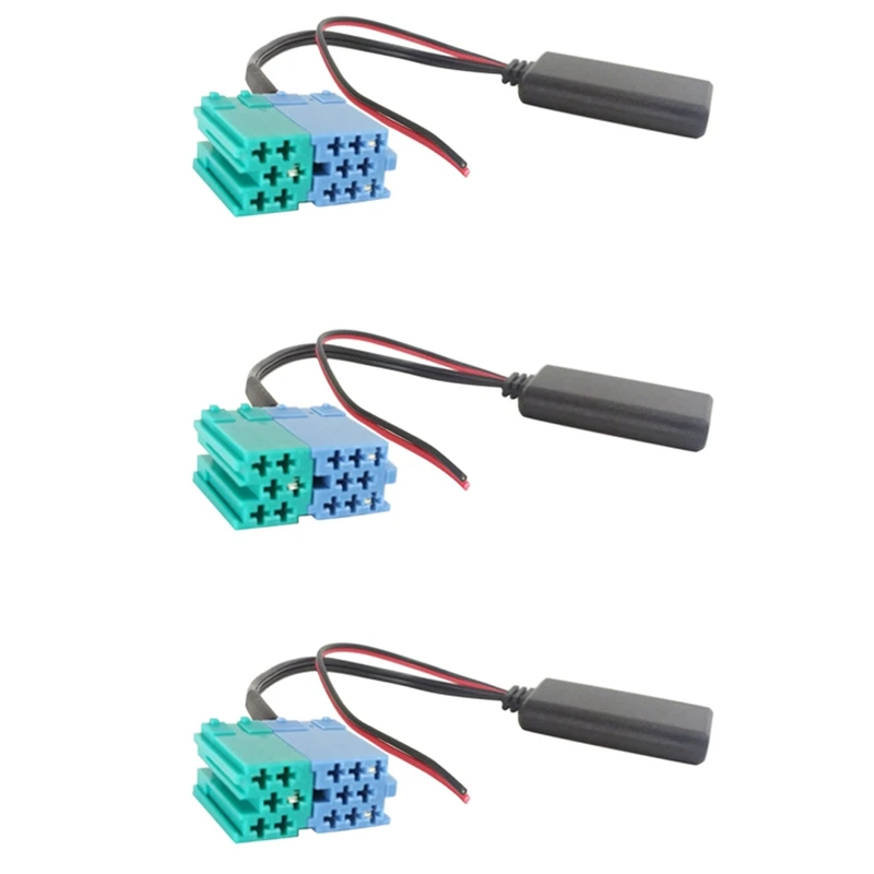 3X Car 6 + 8Pin Audio Cd Changer Bluetooth 5.0 Ricevitore Adattatore Aux Per Fiat Bravo 2007 + Cavo Aux Per Radio Visteon