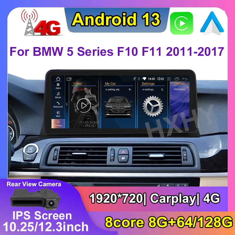 

12.3inch Android 13 Car DVD Player Multimedia Radio GPS Navi Audio Carplay For BMW 5 Series 520i F10 F11 (2011-2016) CIC NBT