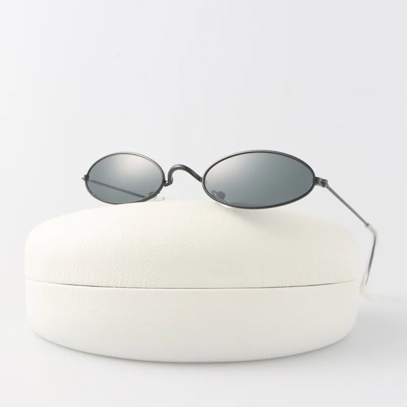 

Круглые маленькие Винтажные Солнцезащитные очки, женские брендовые дизайнерские овальные зеркальные солнцезащитные очки, женские модные уличные очки в стиле хип-хоп