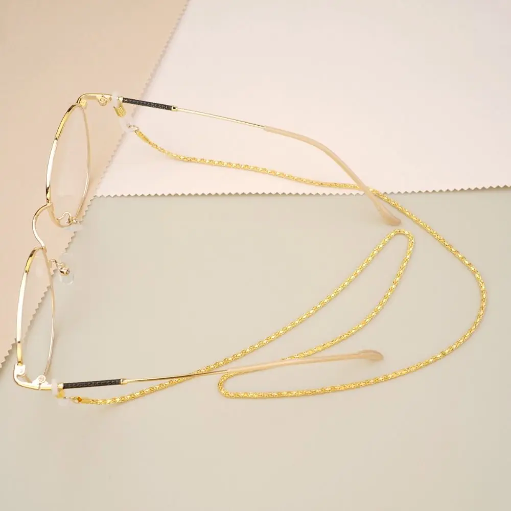 Fashion Non-slip Glasses Chains Hollow Metal Diamond Beads Eyeglass Lanyard Mask Lanyard Reading Glasses Chain Women Men