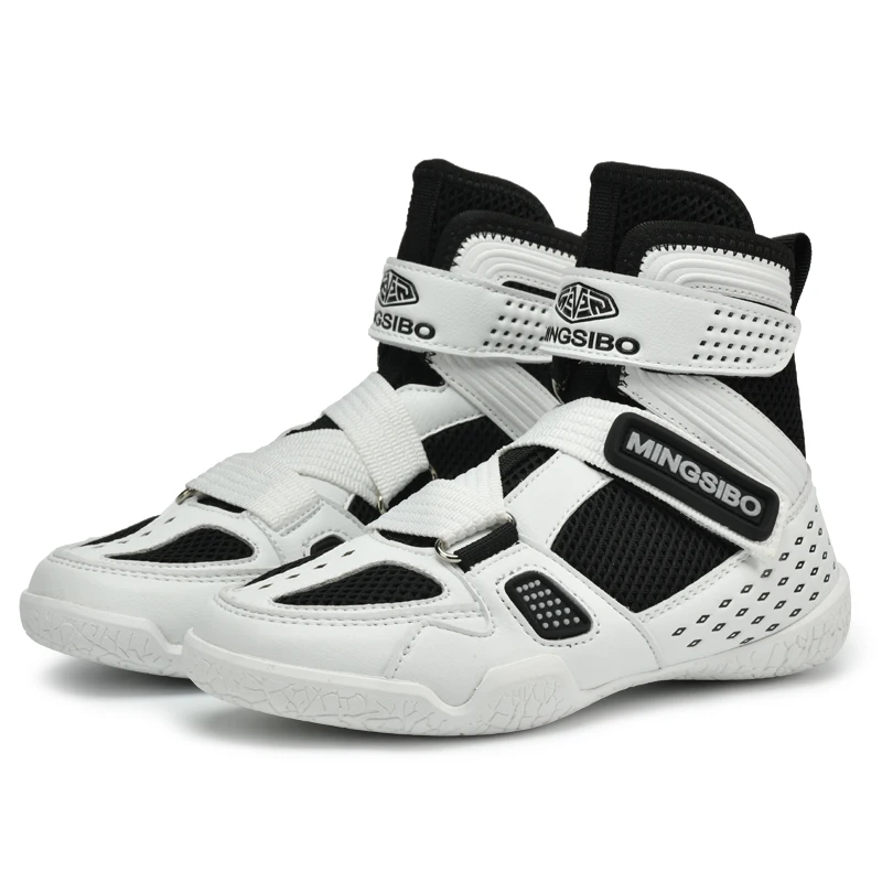 TaoBo Size 31-38 Boy Girl Gym Boxing Sneakers Mesh Breathable Medium Wrestling Boots Youth Sport Fitness Fighting Shoes