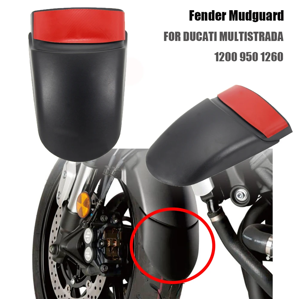 Motorcycle For Ducati Multistrada 1200 950 1260 Front Fender Mudguard Rear Extender Extension
