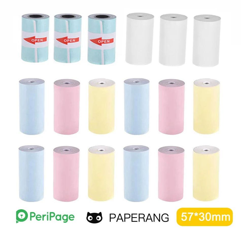 To Mini Home Printer Accessories Thermal Printer Paper Sticker Blank Bear Label Paper BPA Free for Jeep 3-10 Years