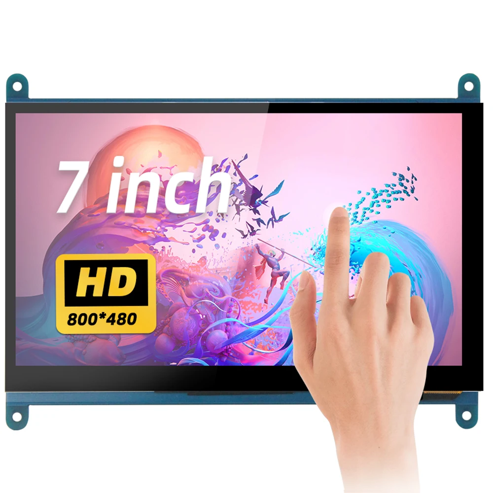 Сенсорный емкостный экран iPistBit 1024x60 0, разрешение 5 точек, 7-дюймовый IPS TFT ЖК-дисплей для Raspberry Pi 5 4B 3B + AIDA64