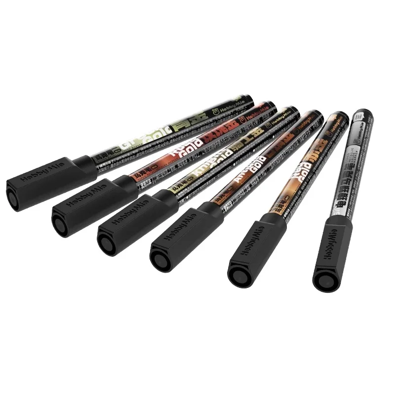 

HOBBY MIO Super Metallic Color Marker Pen Model Painting Tools for Plastic Model Hobby DIY Kits