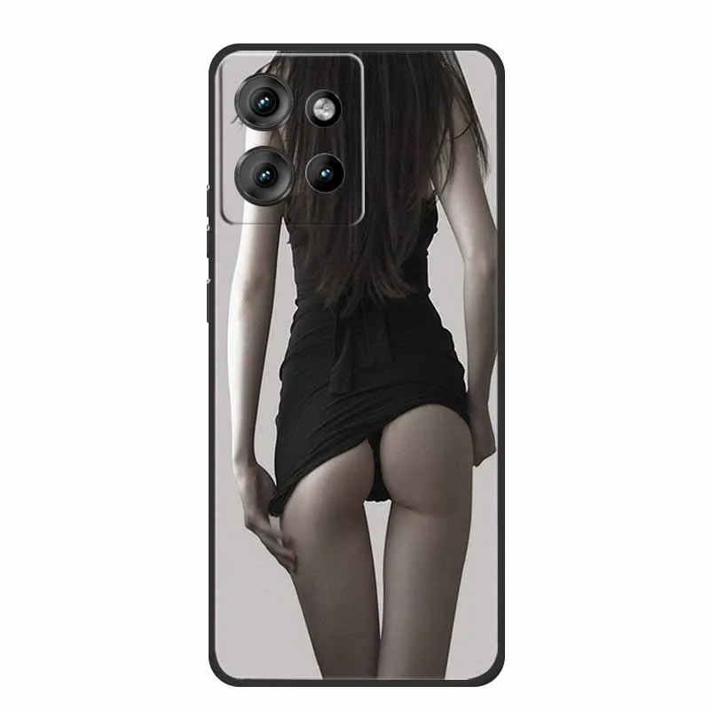 Sleek Black Shockproof TPU Silicone Phone Case - Soft Protective Back Cover 6.7 Coque