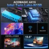 ACEMAGIC AX15 Intel Twin Lake-N150 15.6" Ultra Slim 5000 mAh Laptop 16GB LPDDR4 Ram 512GB Rom Windows 11 BT5.0 Wifi 6 Notebook 3