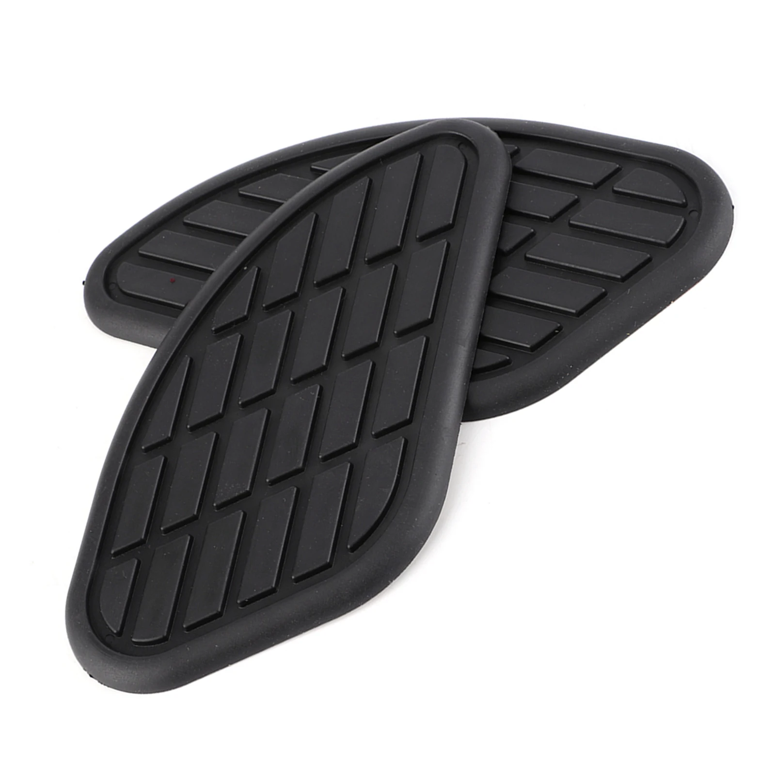 Vintage Style Motorcycle Fuel Tank Knee Pad Protector Stickers - 1 Pair