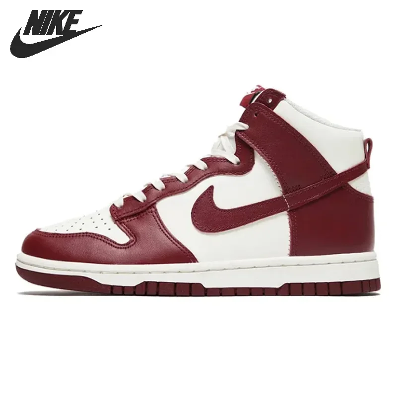 Nike-Chaussures De Skate Dunk High Sp Pour Homme Et Femme, Cestini Classiques Unisexes, Team Red
